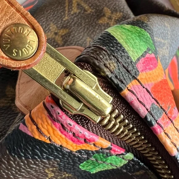 LOUIS VUITTON Steven Sprouse Monogram Roses Speedy 30 Limited Edition 2008 - Picture 9 of 16